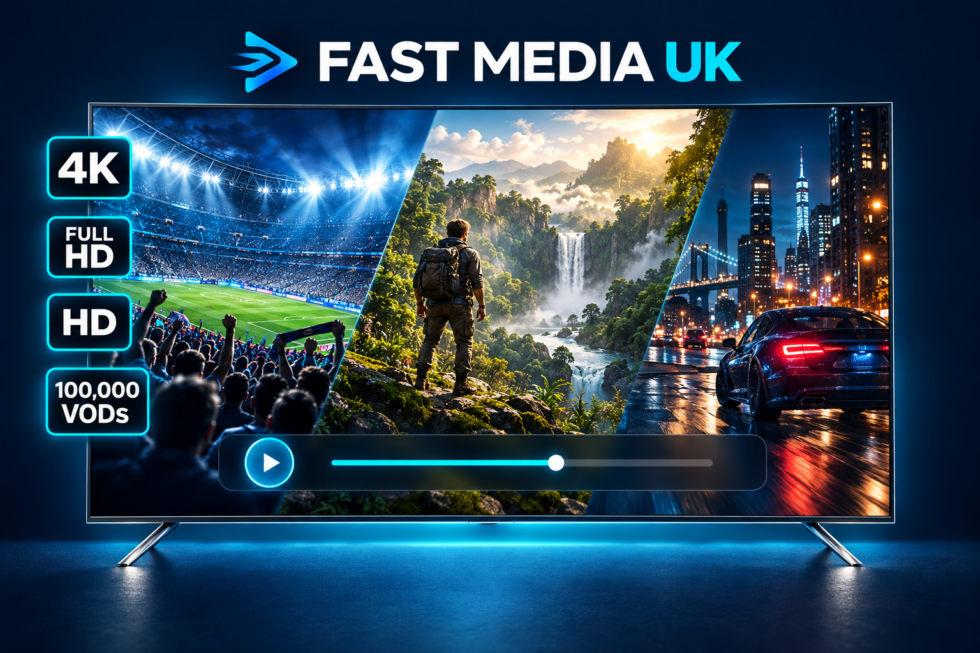Fast Media UK entertainment on a smart television